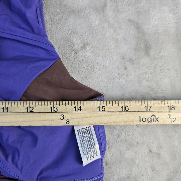 Lululemon Wunder Train Long Line Bra Purple Charged Indigo Support Sz 12 - Picture 5 of 7